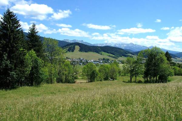 Autrans: View from the Olympic ski jumps 